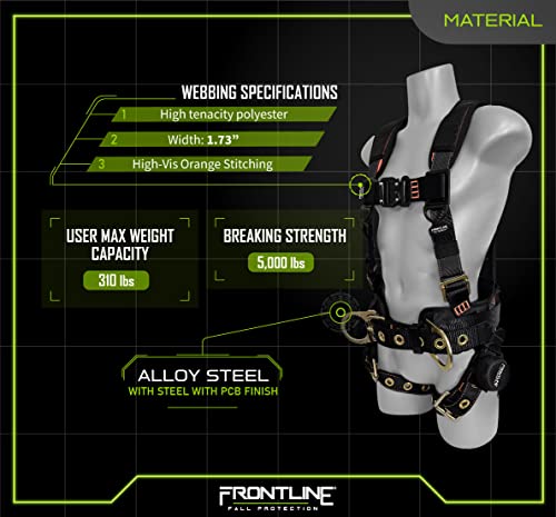 FRONTLINE FALL PROTECTION Combat™ Full Body Harness | New styles | OSHA and ANSI compliant (ML, Full Body Harness)…