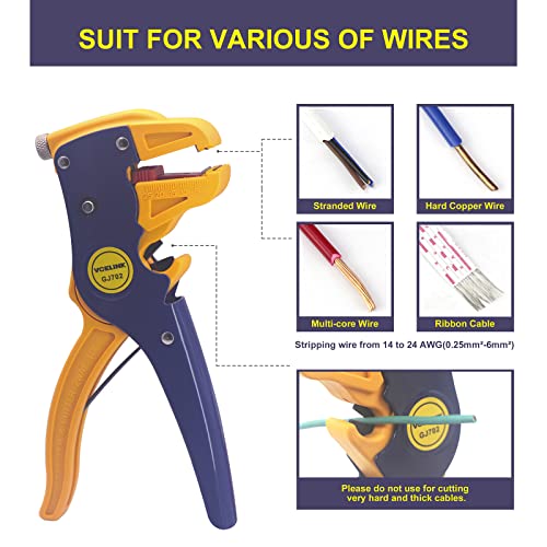 VCELINK 2-in-1 Wire Stripper and Cutter Combo