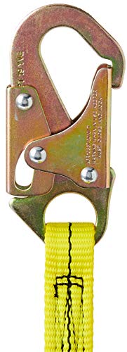 Guardian Fall Protection 01280 AWL4-6 Adjustable Non-Shock Absorbing Lanyard from 4-Feet to 6-Feet , Yellow