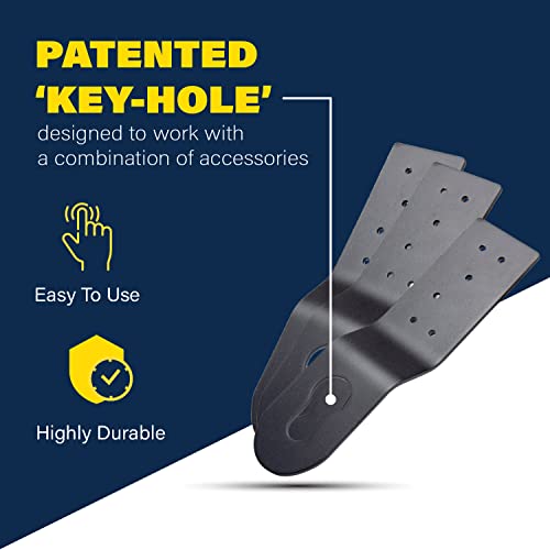 Tie Down 3-Pack Roofing Anchor Hitch Clip | Roof Anchor | Wood Anchor | Black | Use with Roofing Harness, Safety Harness, Safety Ropes for Fall Protection, and Other Fall Protection Accessories