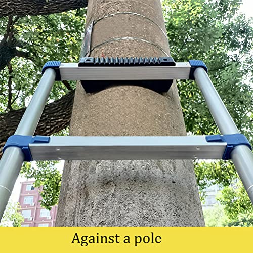 Rubber Steep Ladder Accessory, Ladder Stabilizer, Anti-Slip, Fall Prevention, Scratch Protection, Extension Ladder Attachment Against Wall, Telegraph Pole, Trunk for Added Stability and Safety