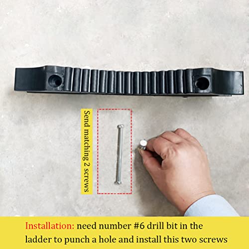 Rubber Steep Ladder Accessory, Ladder Stabilizer, Anti-Slip, Fall Prevention, Scratch Protection, Extension Ladder Attachment Against Wall, Telegraph Pole, Trunk for Added Stability and Safety