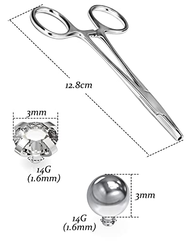 3MM Dermal Anchor Piercing Tool Kit Set