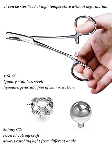 3MM Dermal Anchor Piercing Tool Kit Set