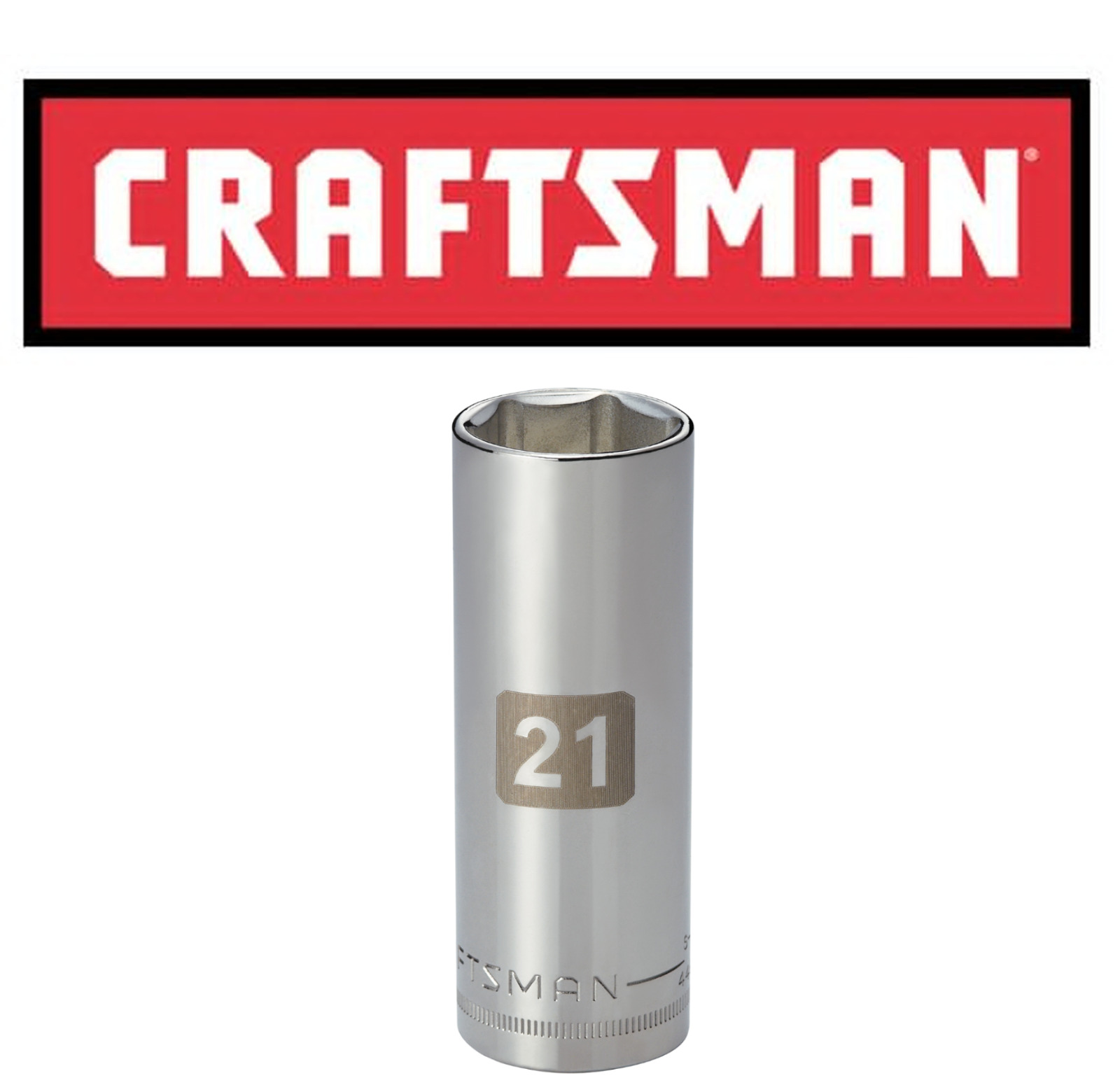 Craftsman Easy Read Socket 1/2 or 3/8" Drive Shallow or Deep Metric mm/SAE Inch