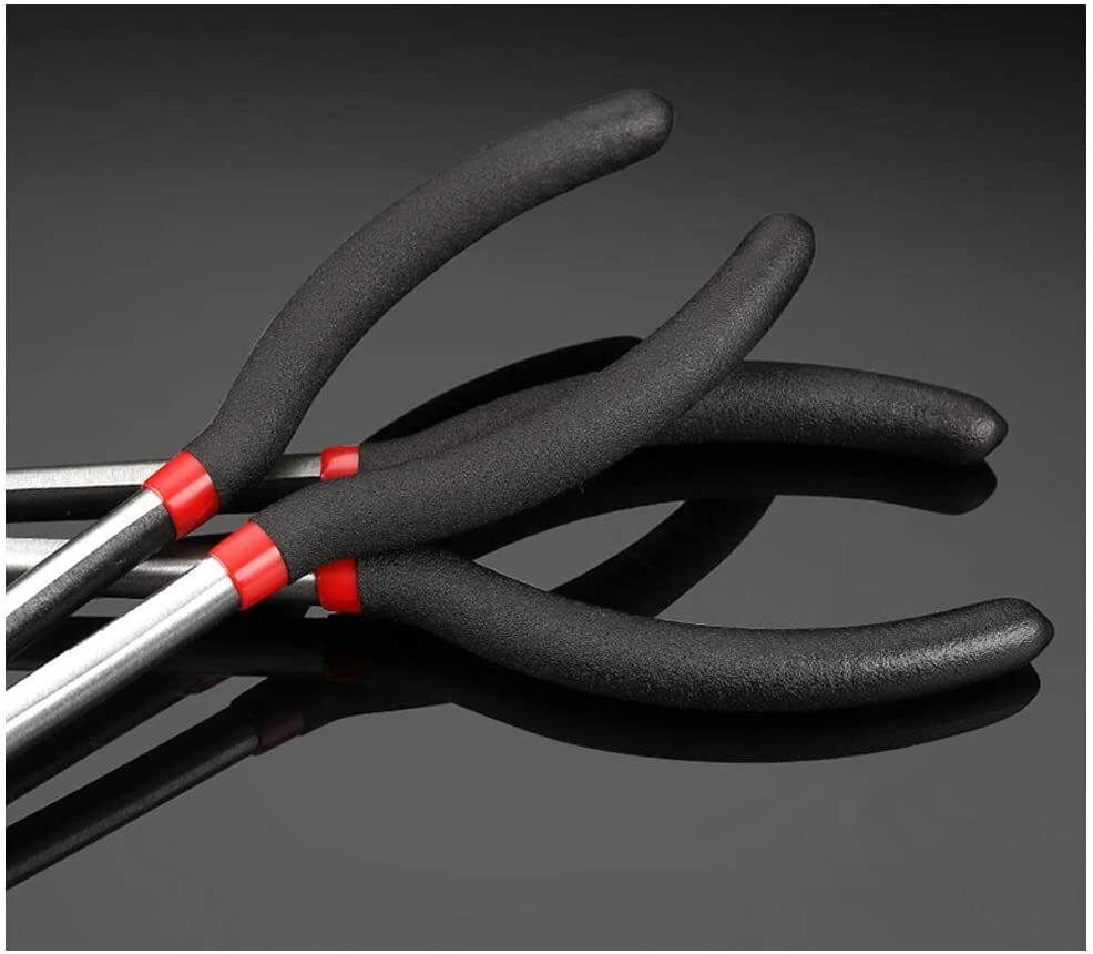 KING 5pcs 11" Long Needle Nose Pliers Set  Extended Reach Tools with Pouch