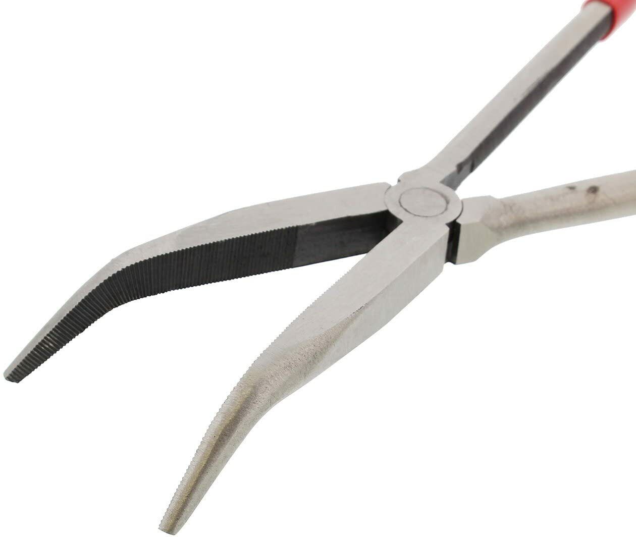 KING 5pcs 11" Long Needle Nose Pliers Set  Extended Reach Tools with Pouch