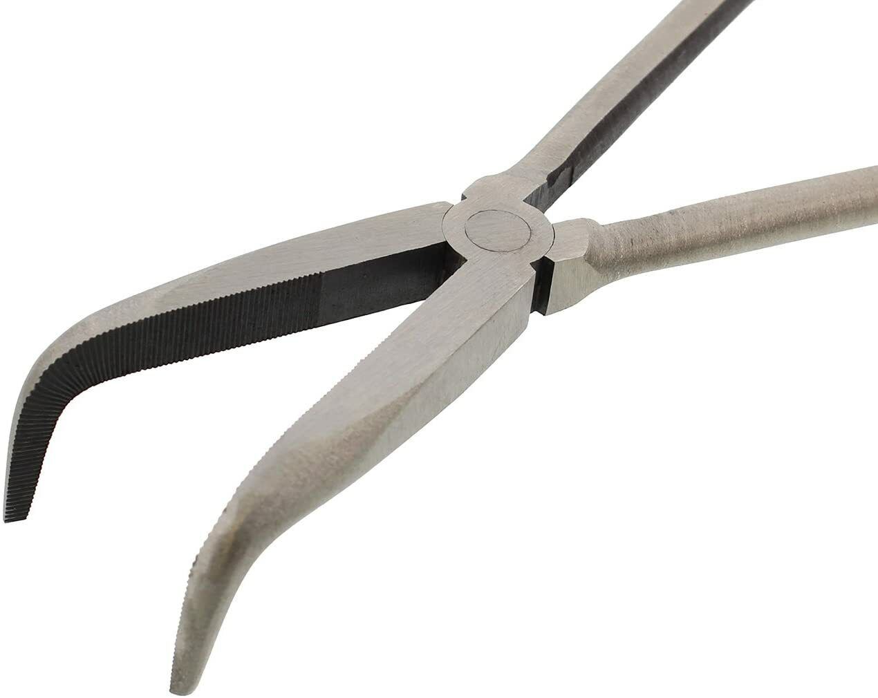 KING 5pcs 11" Long Needle Nose Pliers Set  Extended Reach Tools with Pouch