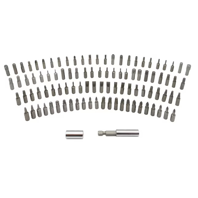 Kobalt Screwdriver Bit Set 1-in Steel Hex Shank 100-Piece Hard Case