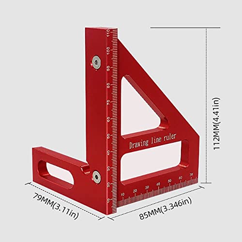 3D Multi-Angle Measuring Ruler Aluminum Woodworking Protractor