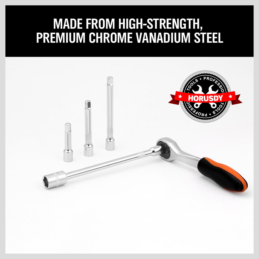4pc 1/4" LONG Extension Extender Bar Set 2" 3" 4" 6" Drive Ratchet Wrench Socket