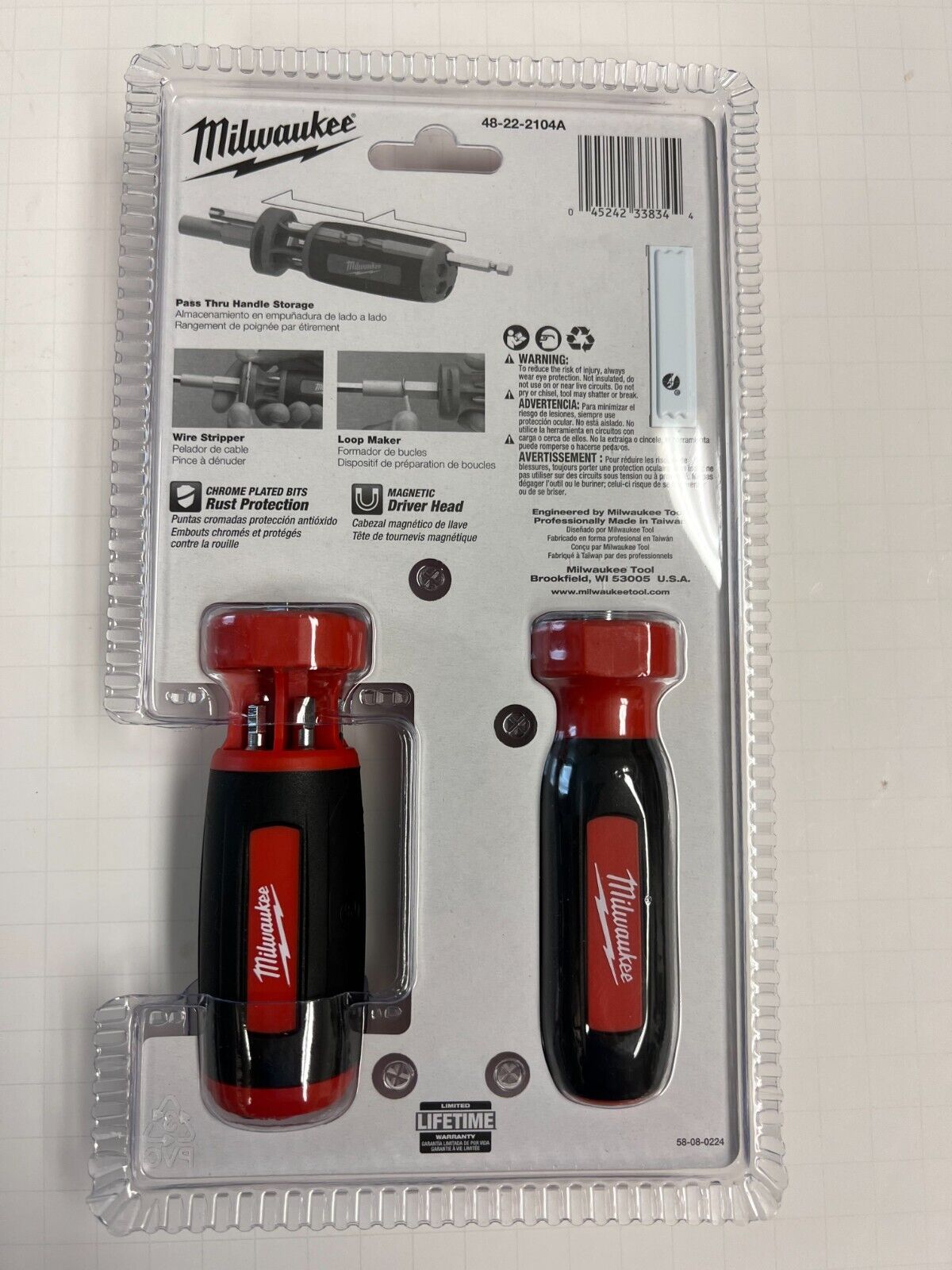 Milwaukee Hex Key Driver Set SAE w/Free 11 IN 1 Screwdriver 48-22-2104A