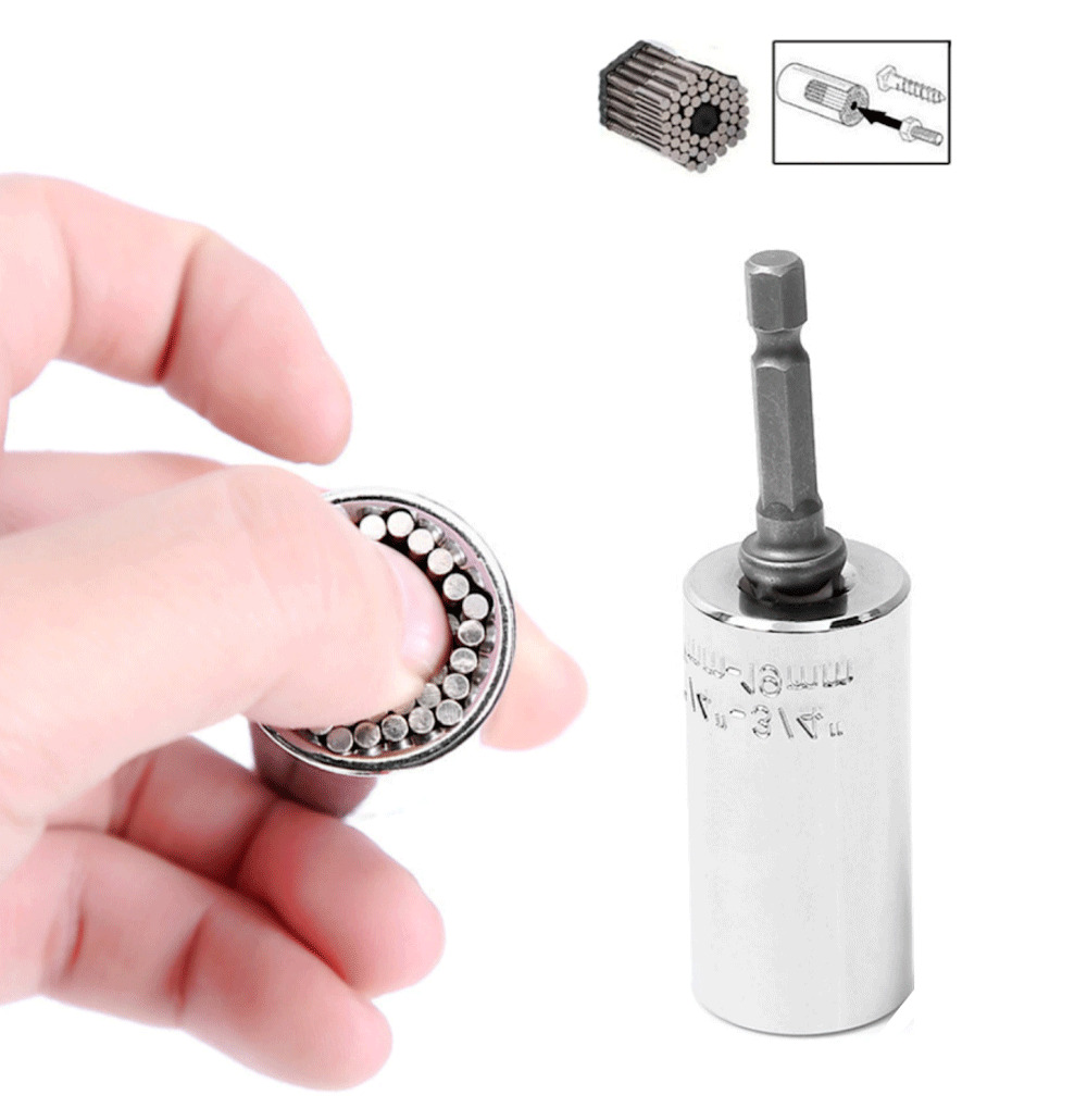 Universal Socket Wrench Alligator Grip Magical Multi Tool All in One Adapter NEW
