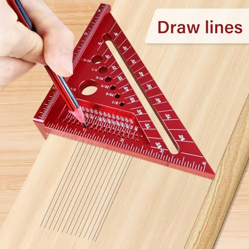 TOURACE Multi Angle Measuring Square Carpenter Ruler