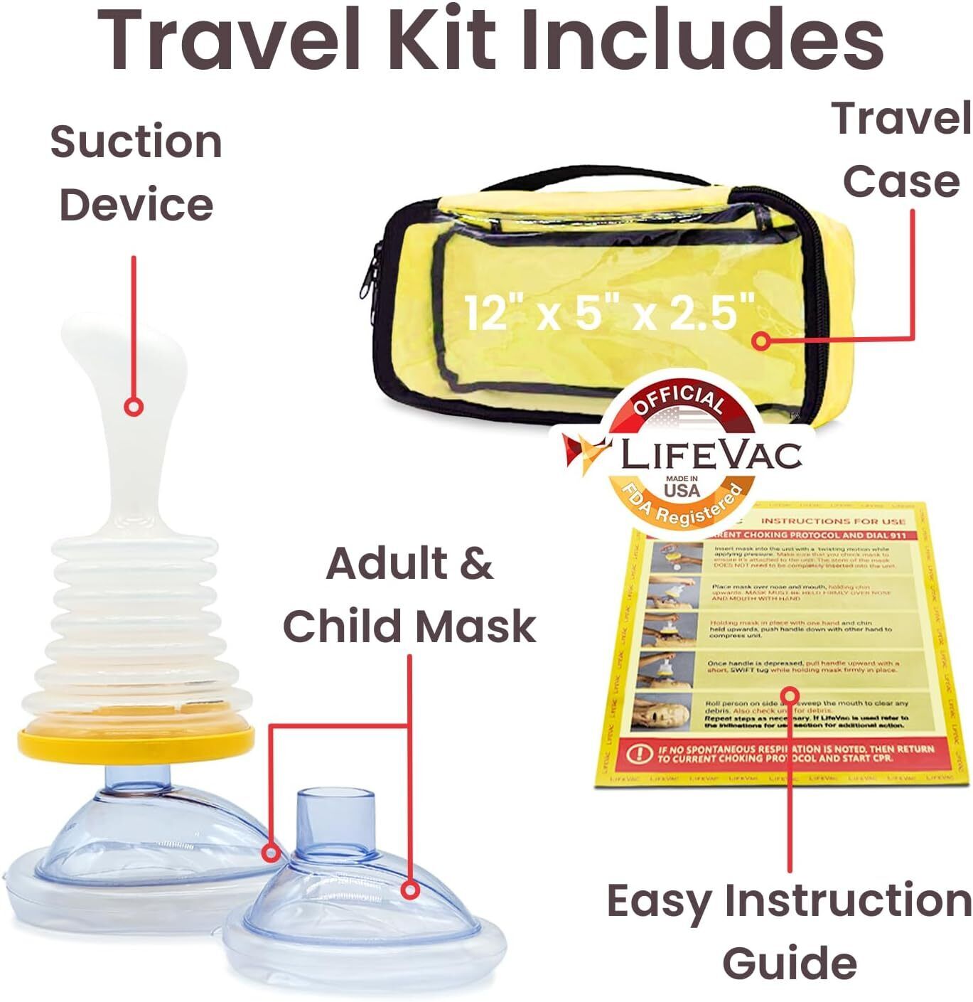 Life Vaccc Portable Suction Device for A Choking Emergency US