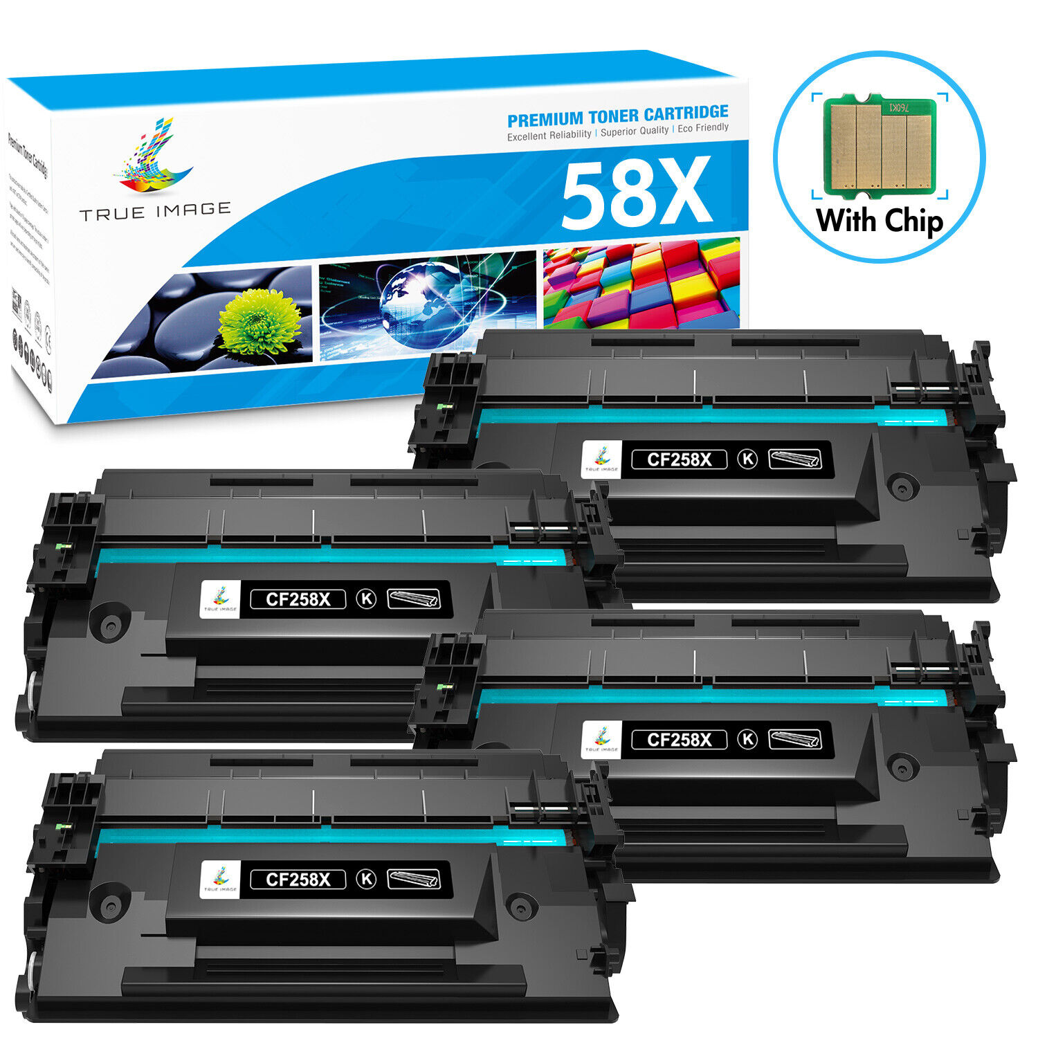 CF258A CF258X 58X WITH CHIP for HP 58A Toner LaserJet Pro M404dn MFP M428fdw lot