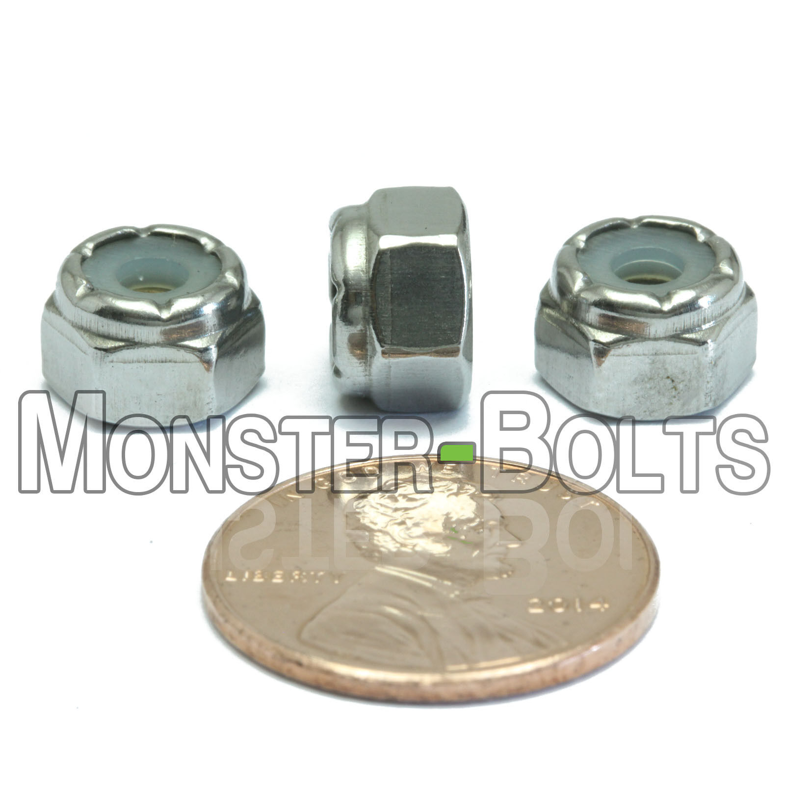 Stainless Steel Nylon Insert Hex Lock Nuts 4-40 6-32 8-32 10-32 1/4-20 5/16, 3/8