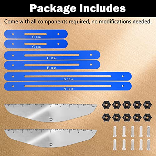 Stair Tread Template Tool with Gauge Set and Jig