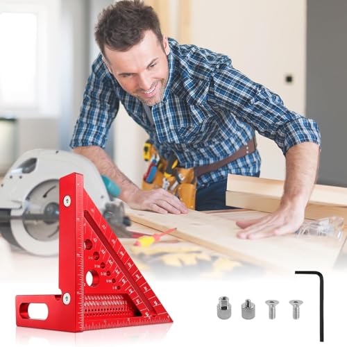 TOURACE Multi Angle Measuring Square Carpenter Ruler