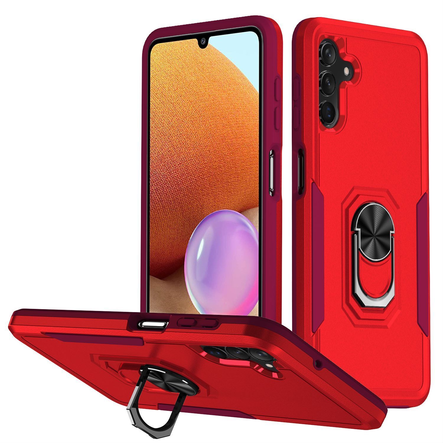 For Samsung Galaxy A15 A14 5G A54 A03S A13 A32 A33 A53 A73 Phone Case + Screen