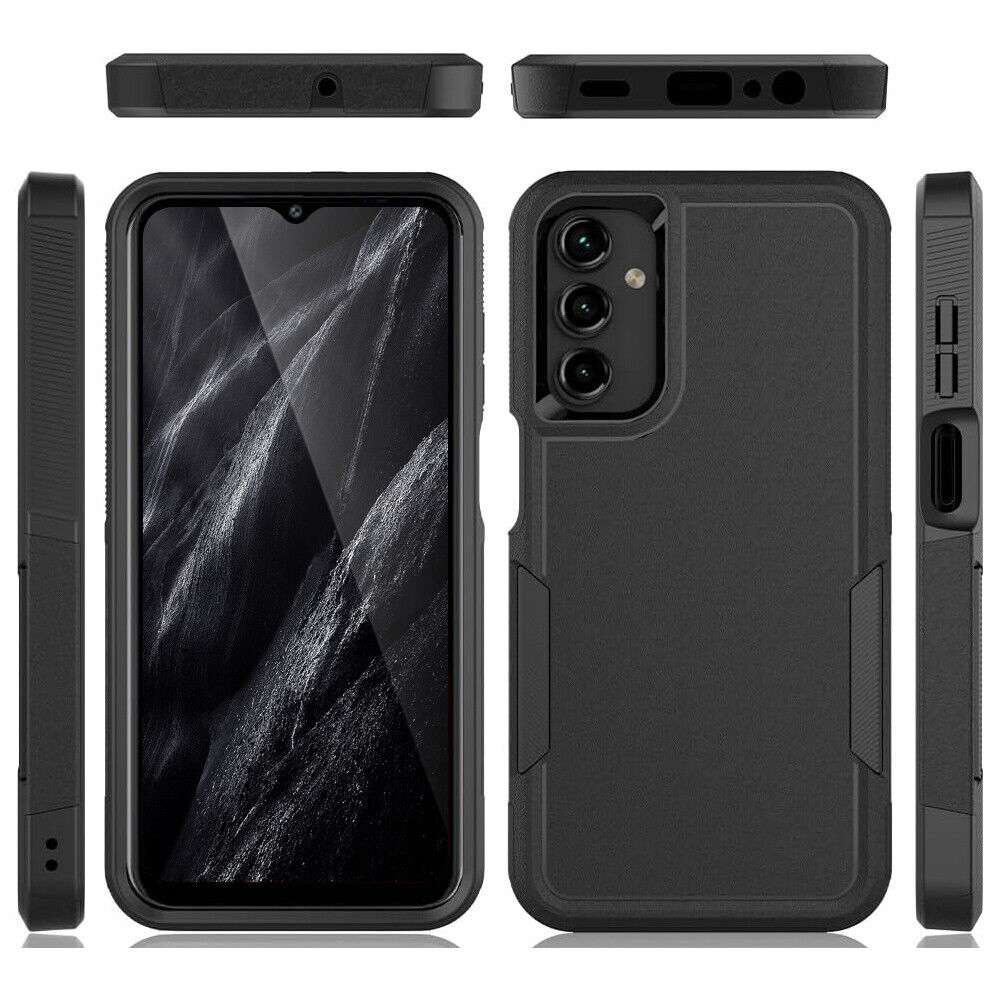 For Samsung Galaxy A35 5G Case Heavy-Duty Tough Dual Layer Cover +Tempered Glass