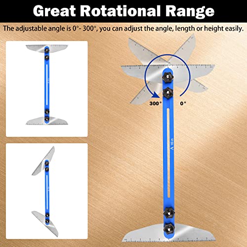 Stair Tread Template Tool with Gauge Set and Jig