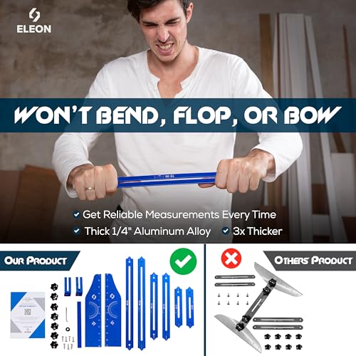 Eleon Aluminum Stair Tread Template Tool - Accurate Measurements