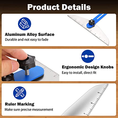 Stair Tread Template Tool with Gauge Set and Jig
