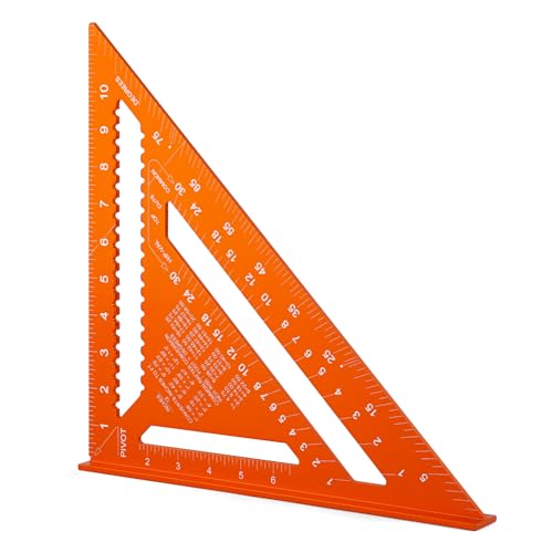 RONGPRO 12 Inch Carpenter Triangle Ruler - Aluminum