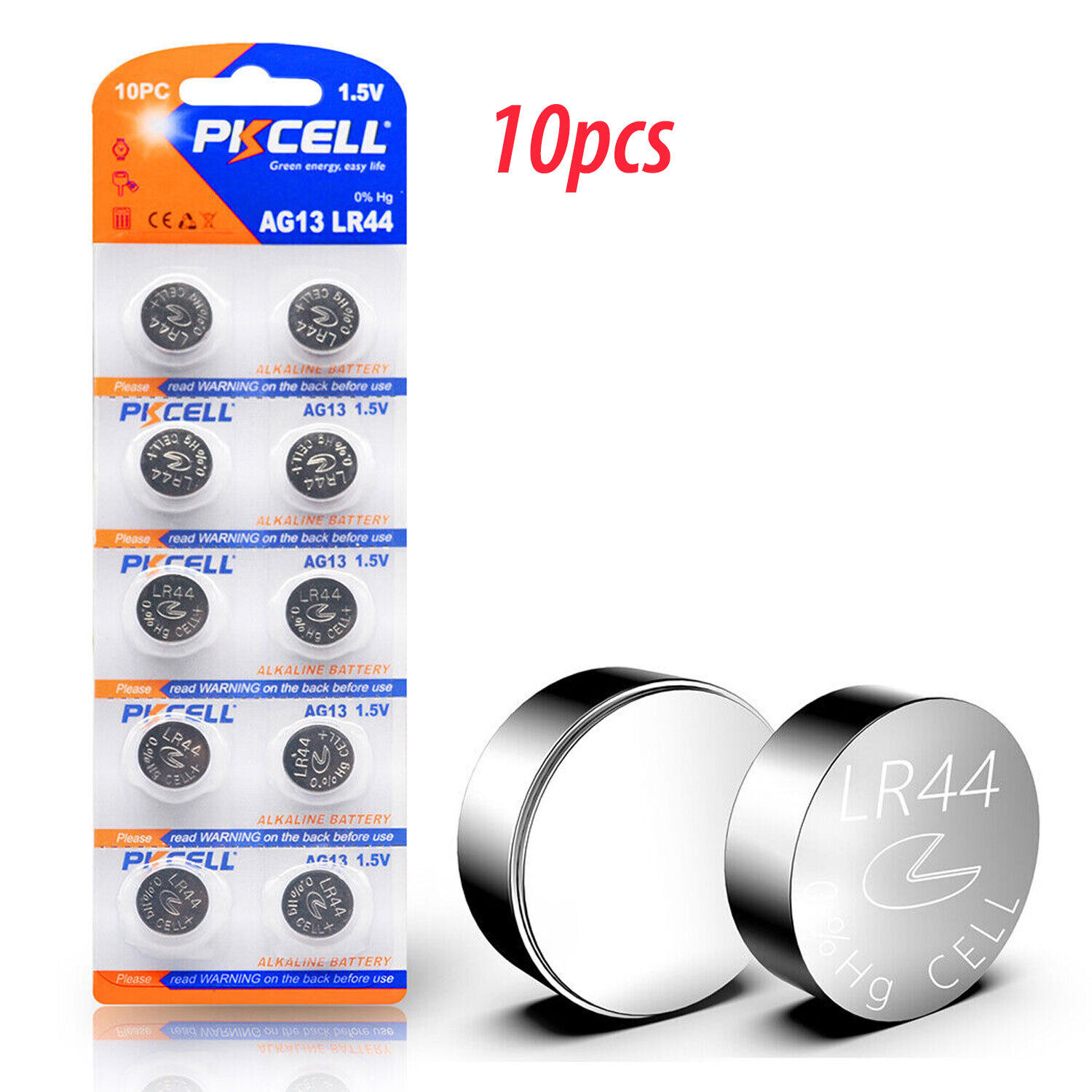 LR44 Button Cell 1.5V Alkaline Batteries AG13 A76 Watch Toy Calculator 10-50pc