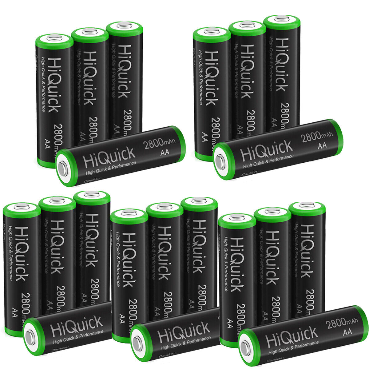 EBL Lot AA AAA Rechargeable Batteries 2800mAh 2300mAh 1100mAh 800mAh NI-MH + Box