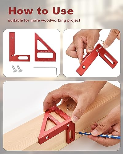 Imperial 3D Multi-Angle Measuring Ruler, High Precision Tool