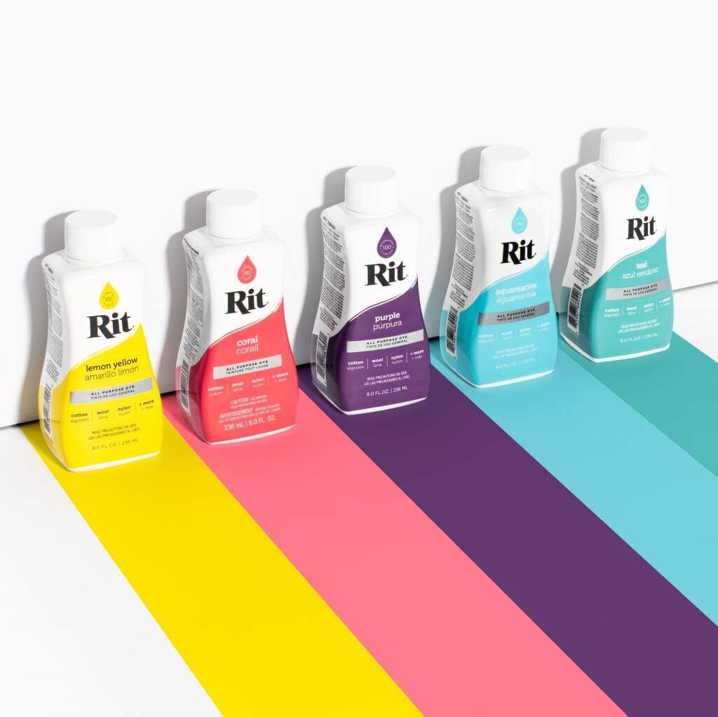 Rit All-Purpose Liquid Dye 8 Oz *Pick A Color* - Same Day Shipping
