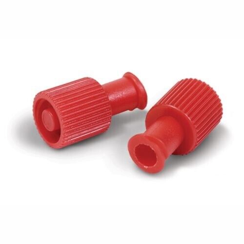 Red Cap Dual Function Luer Lock Plug - B Braun REF 654496 100/Box