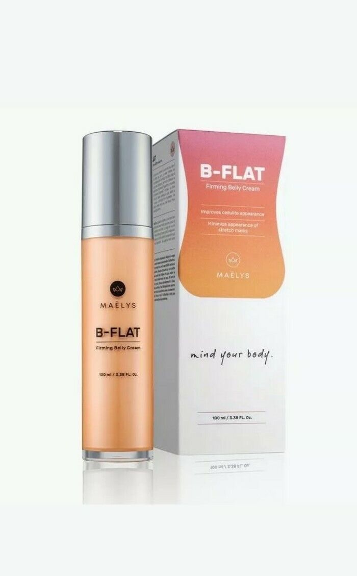 Maelys B-Flat Firming Belly Cream 3.38 oz / 100 mL - New in Box Authentic 