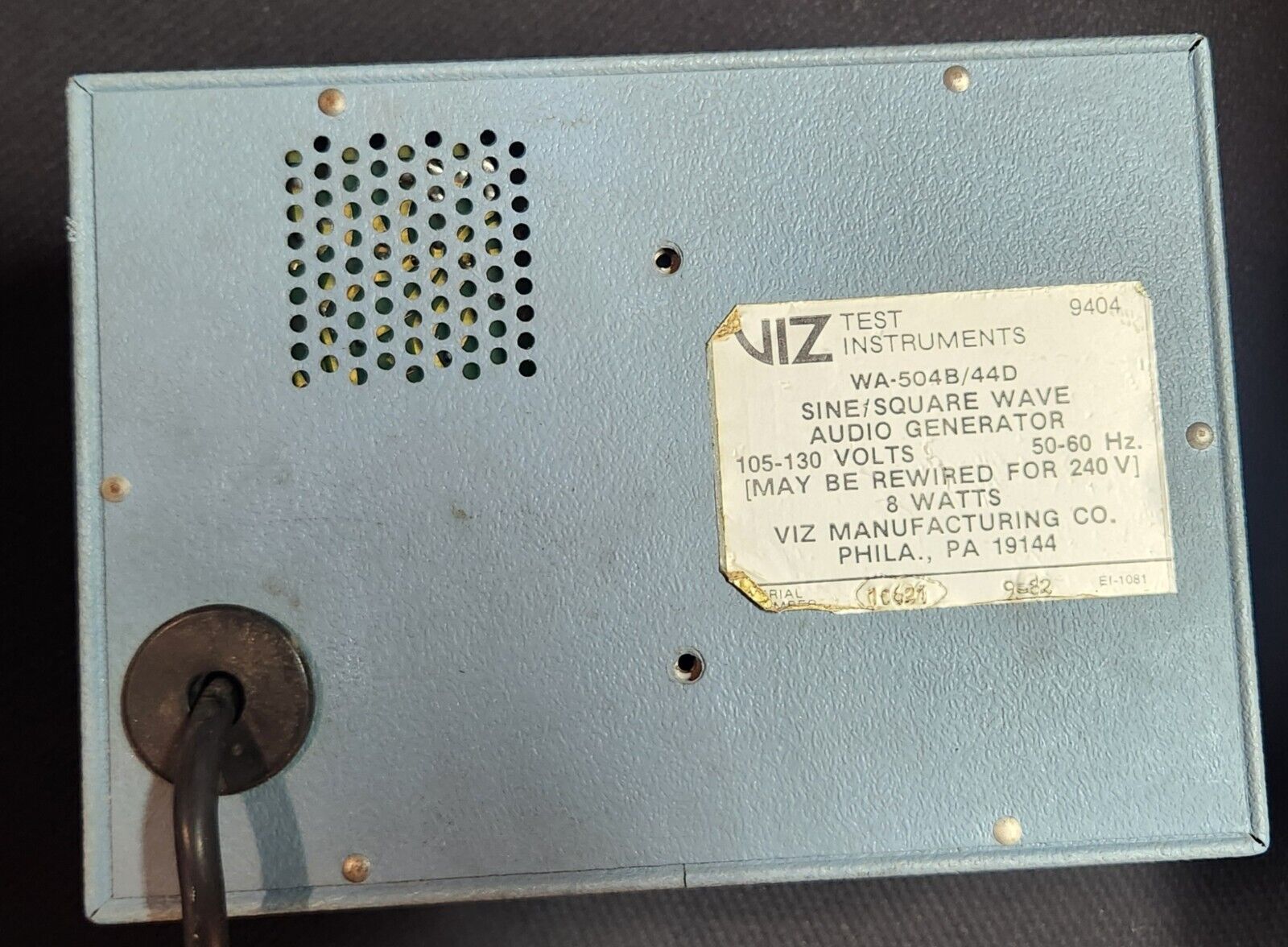 RCA WA-504B/44D Sine/Square Wave Audio Generator