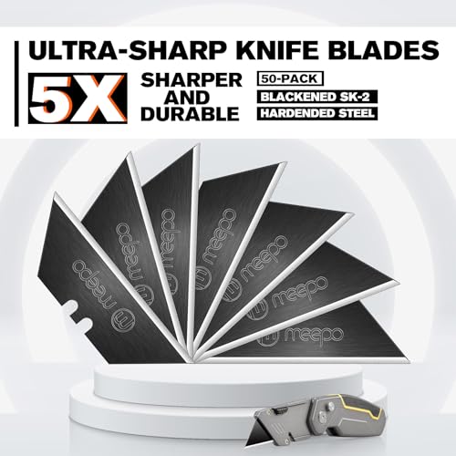 50-Pack M MEEPO Blackened SK-2 Utility Knife Blades