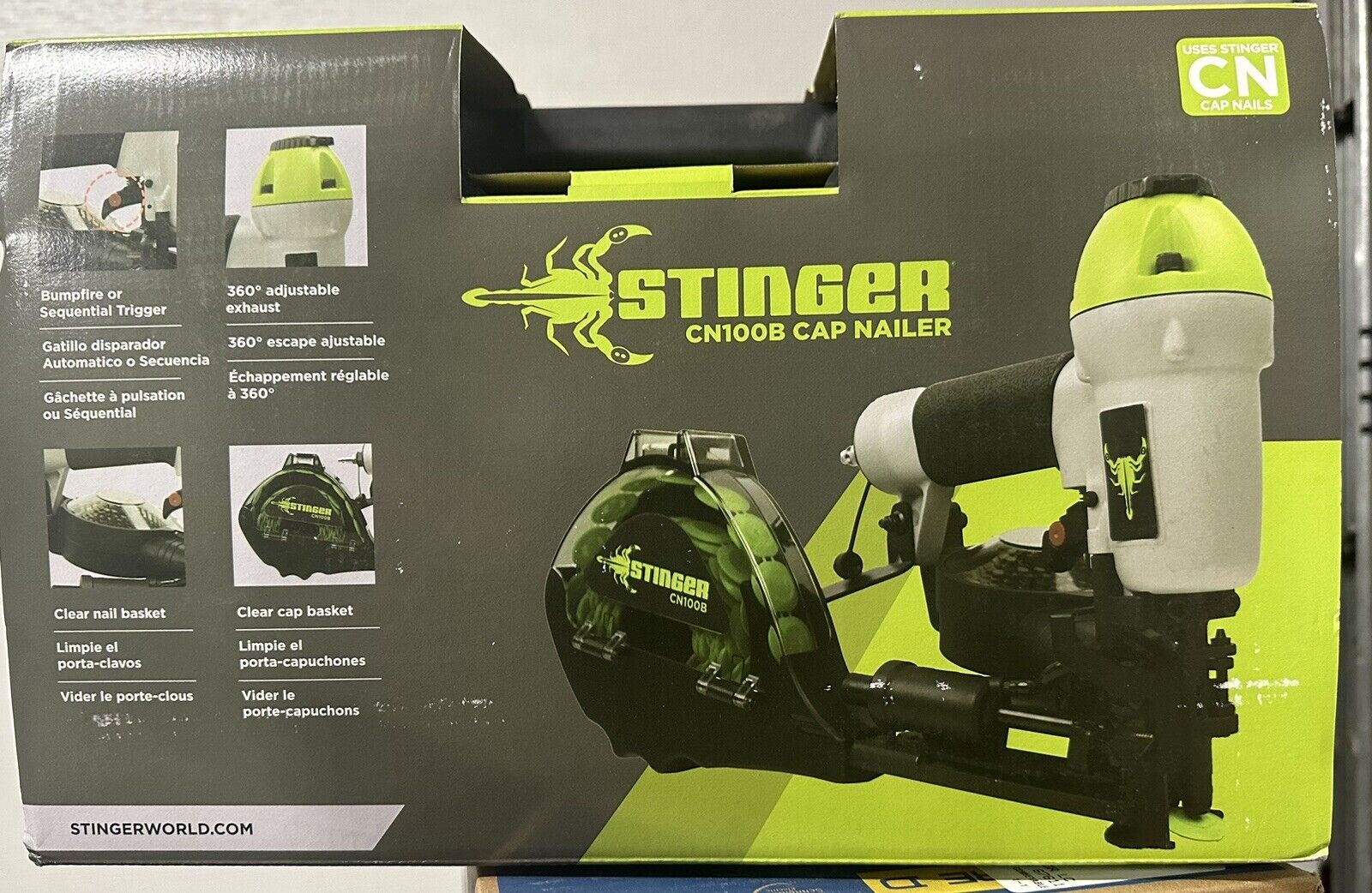 Stinger CN100B Cap Nailer……Brand New w/ case