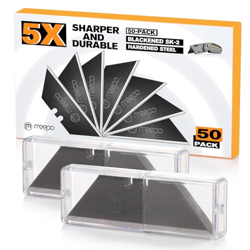 50-Pack M MEEPO Blackened SK-2 Utility Knife Blades