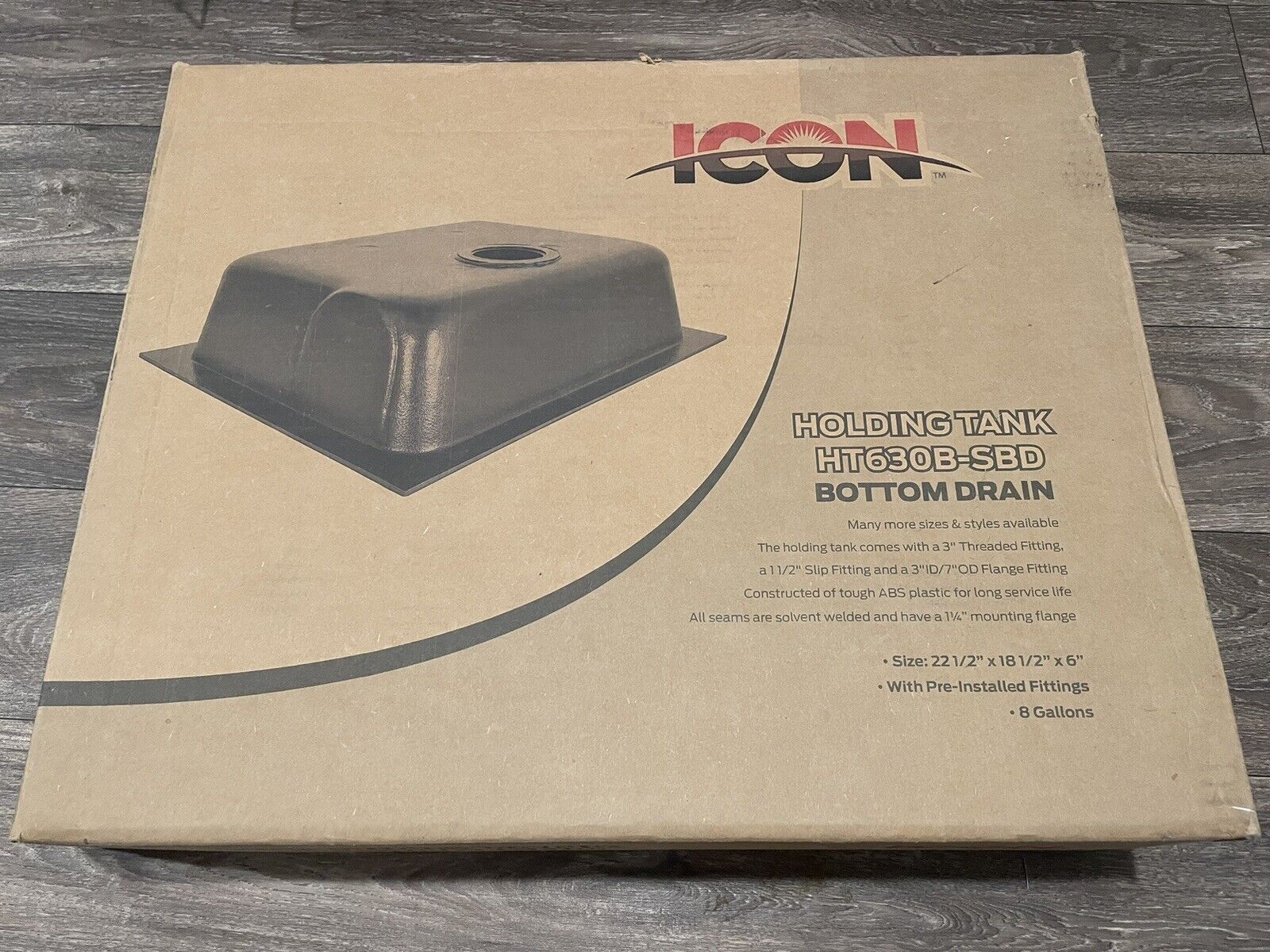 Icon Waste Holding Tank HT630B-SBD Can Be Used For Black Or Gray Water