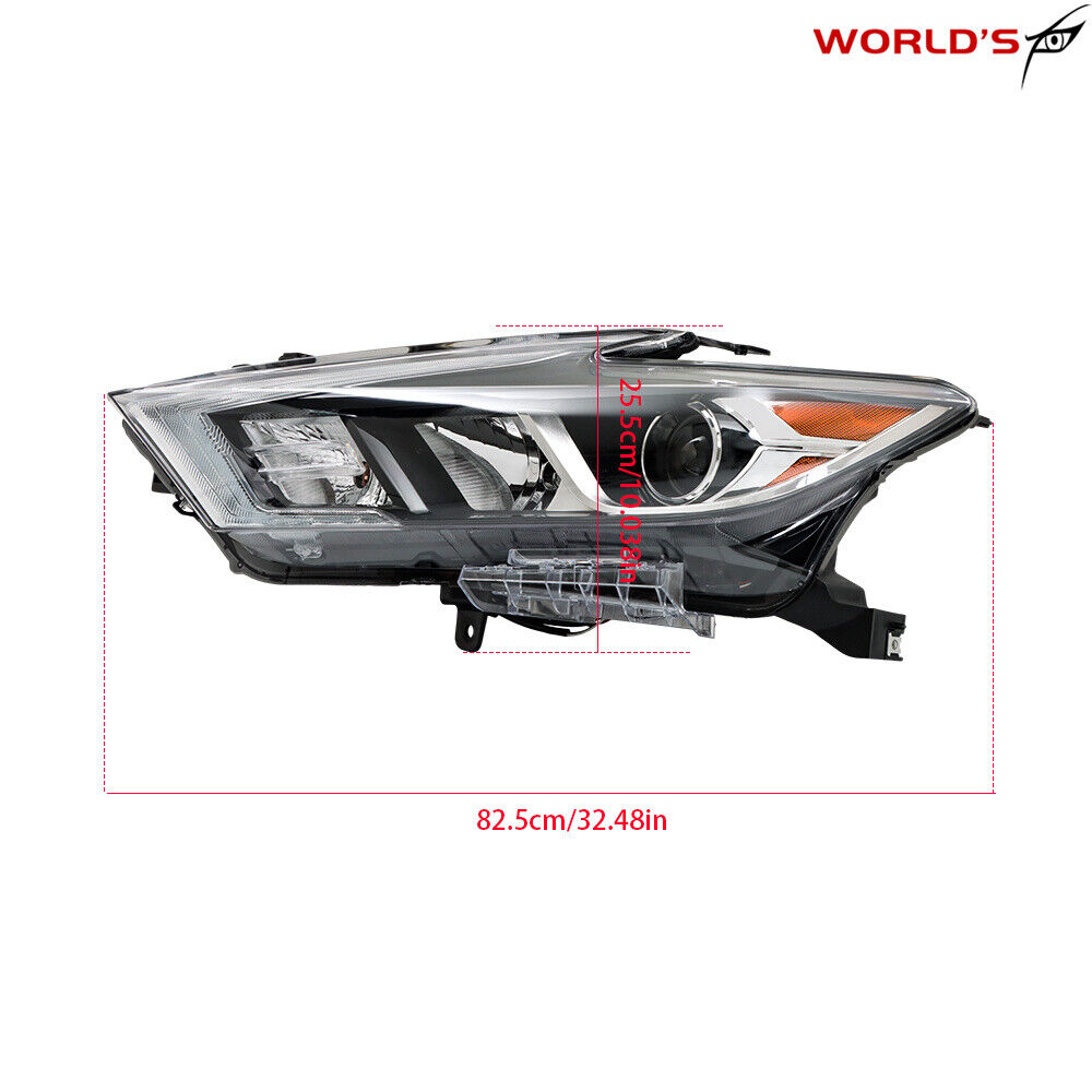 Full LED Headlights For 2016-2018 Nissan Maxima Chrome Housing Left+Right Side