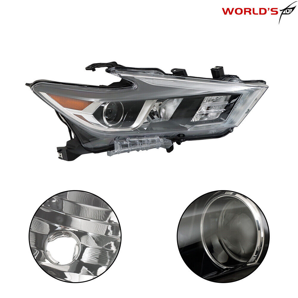 Full LED Headlights For 2016-2018 Nissan Maxima Chrome Housing Left+Right Side