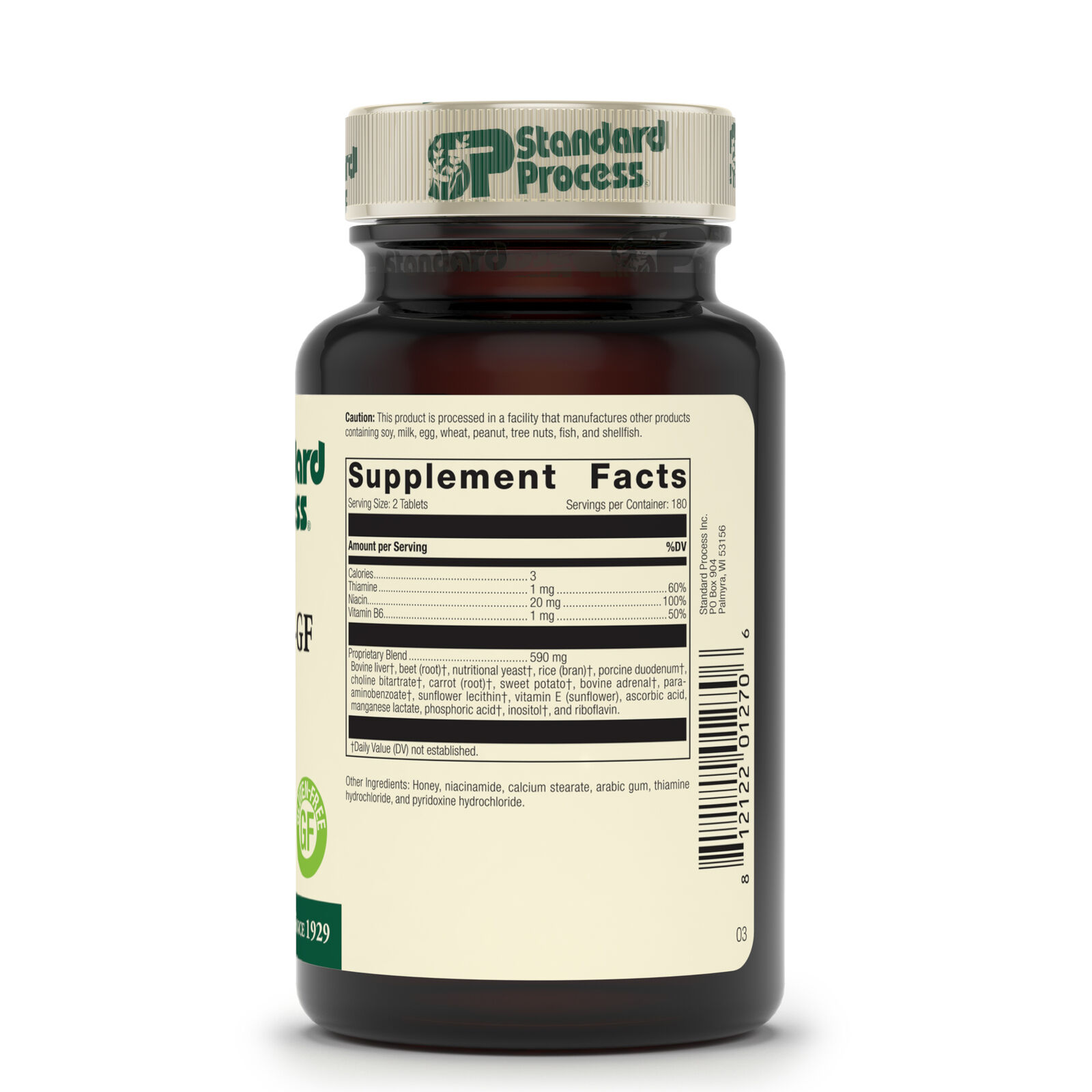 Standard Process - Cataplex B GF - 360 Tablets