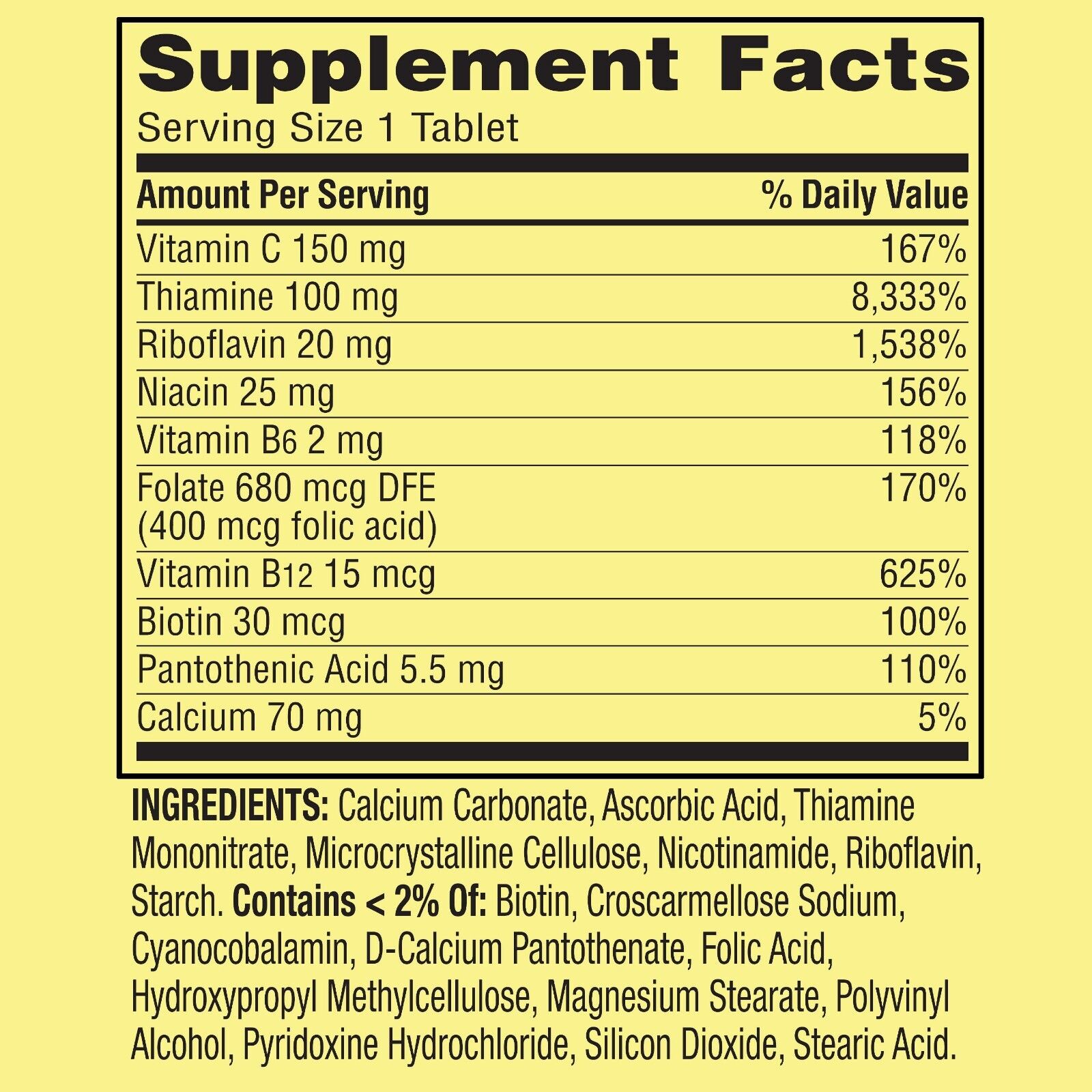 Spring Valley Super Vitamin B-Complex, 250 Tablets