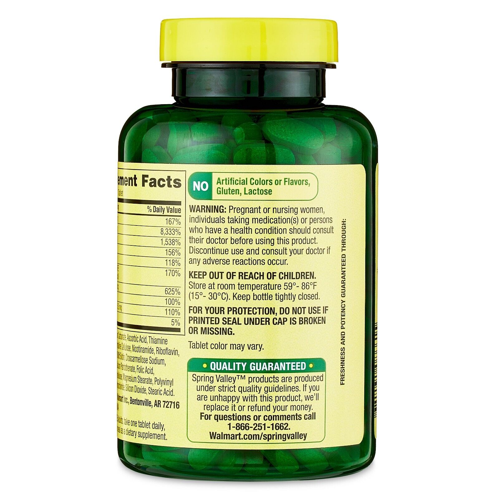 Spring Valley Super Vitamin B-Complex, 250 Tablets