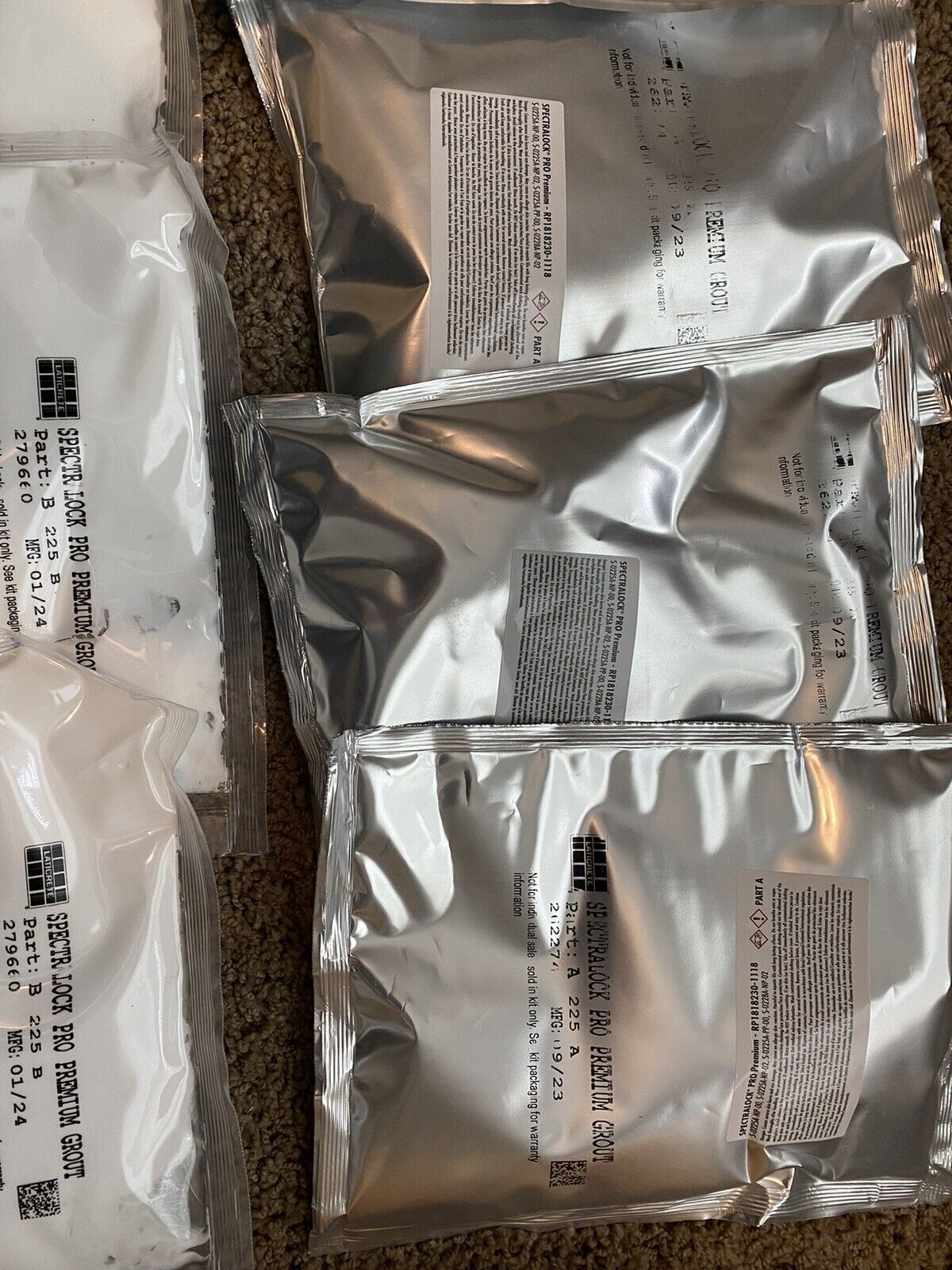 Spectralock Pro Premium Grout - Commercial Size - 4 - Parts A + B - Laticrete