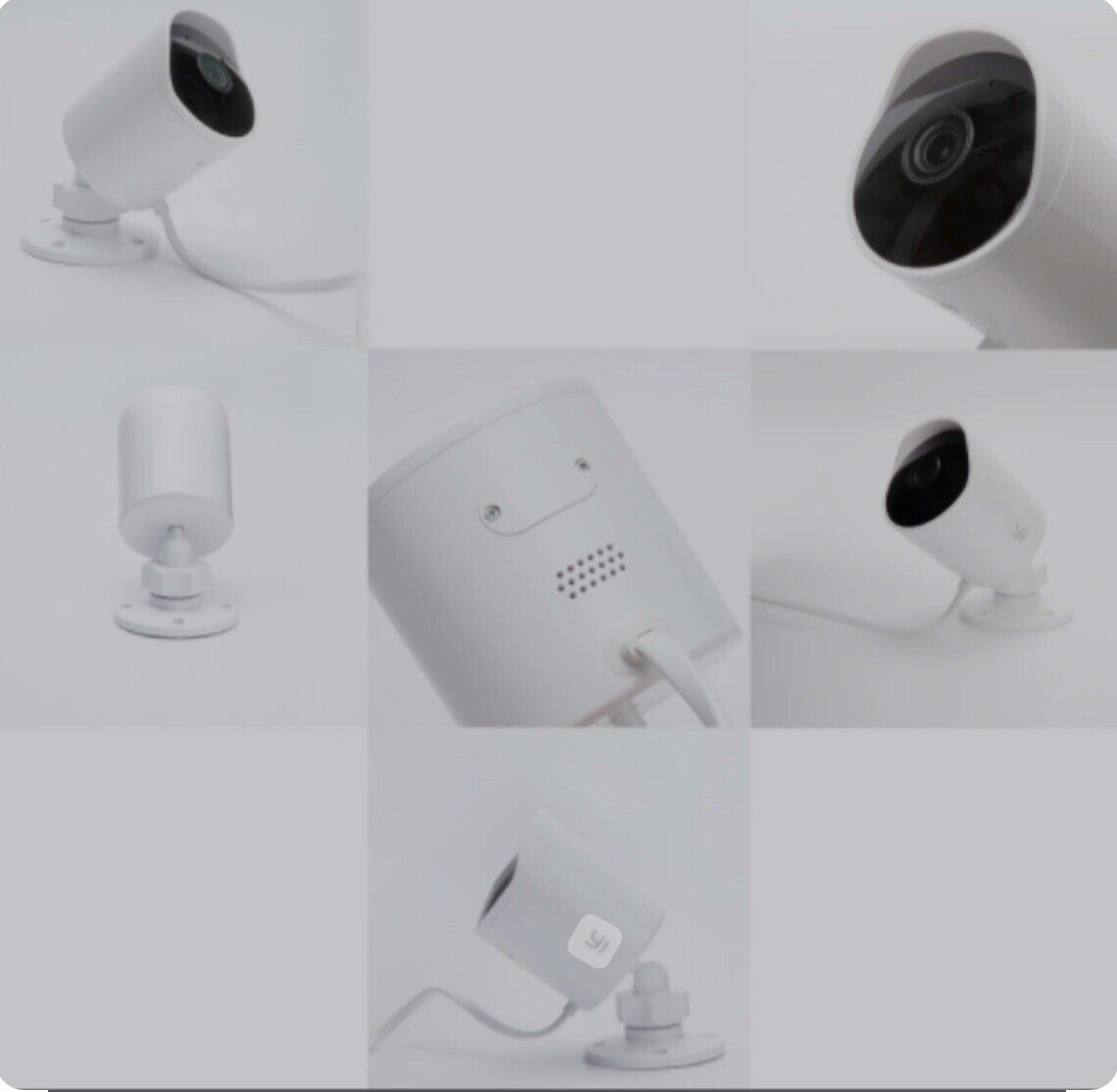 YI Outdoor 1080p Security Camera - White - New - Human Detection - Weather Proof