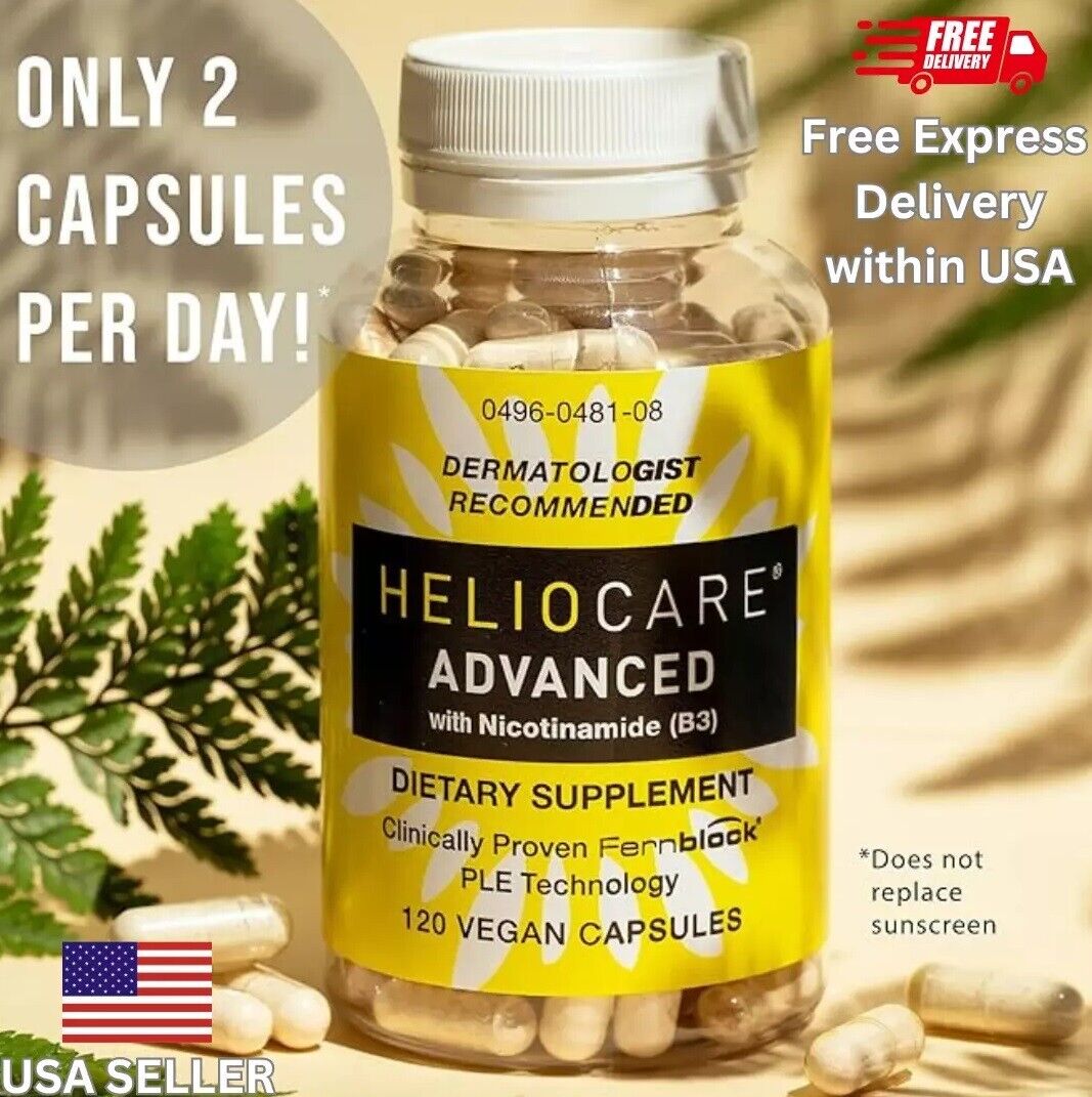 Heliocare Advanced with Nicotinamide B3 Skin Health 120 Capsules Exp 04/2026