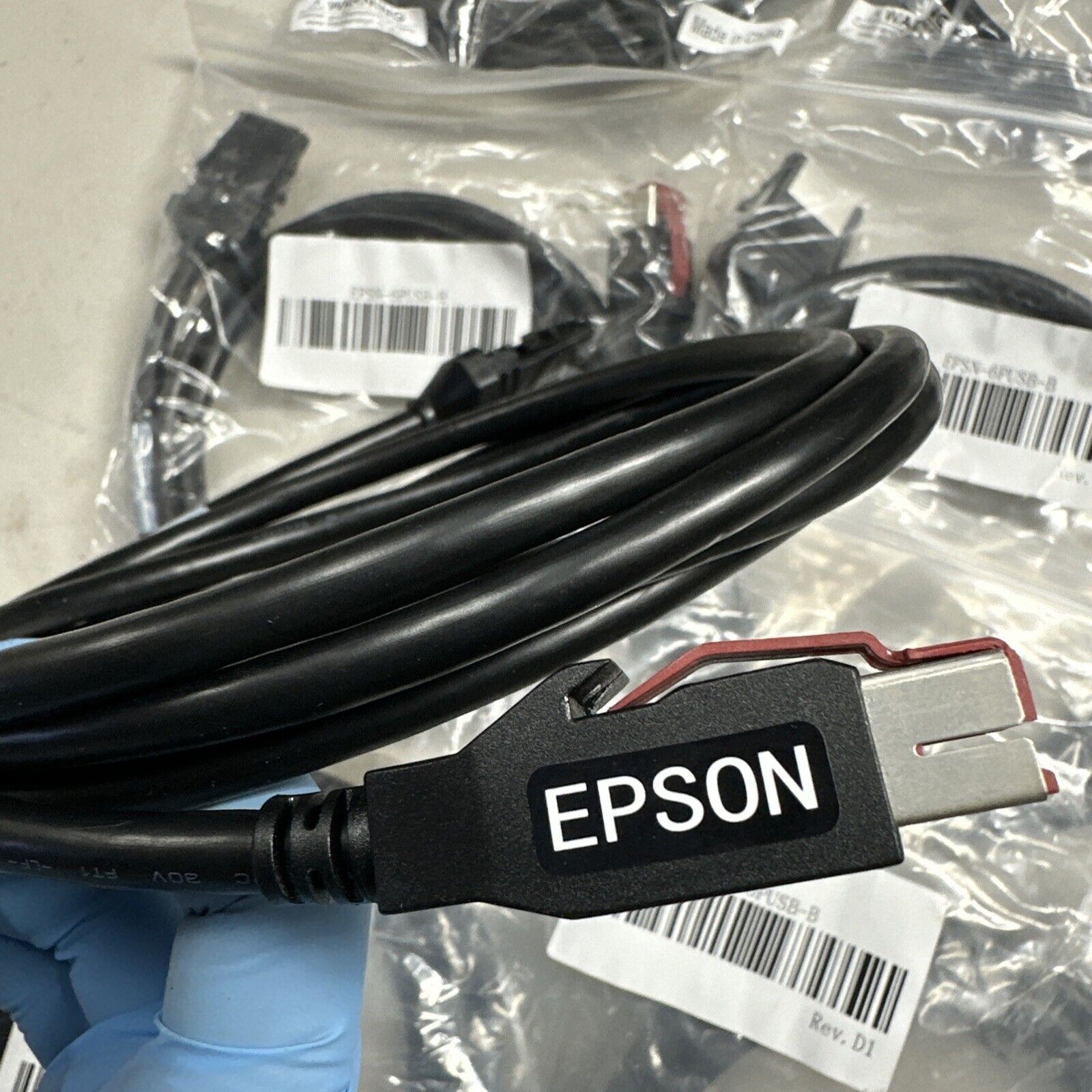 Lot Of 10 EPSON EPSN-6PUSB-B Printer Cable NEW - Free Shipping!