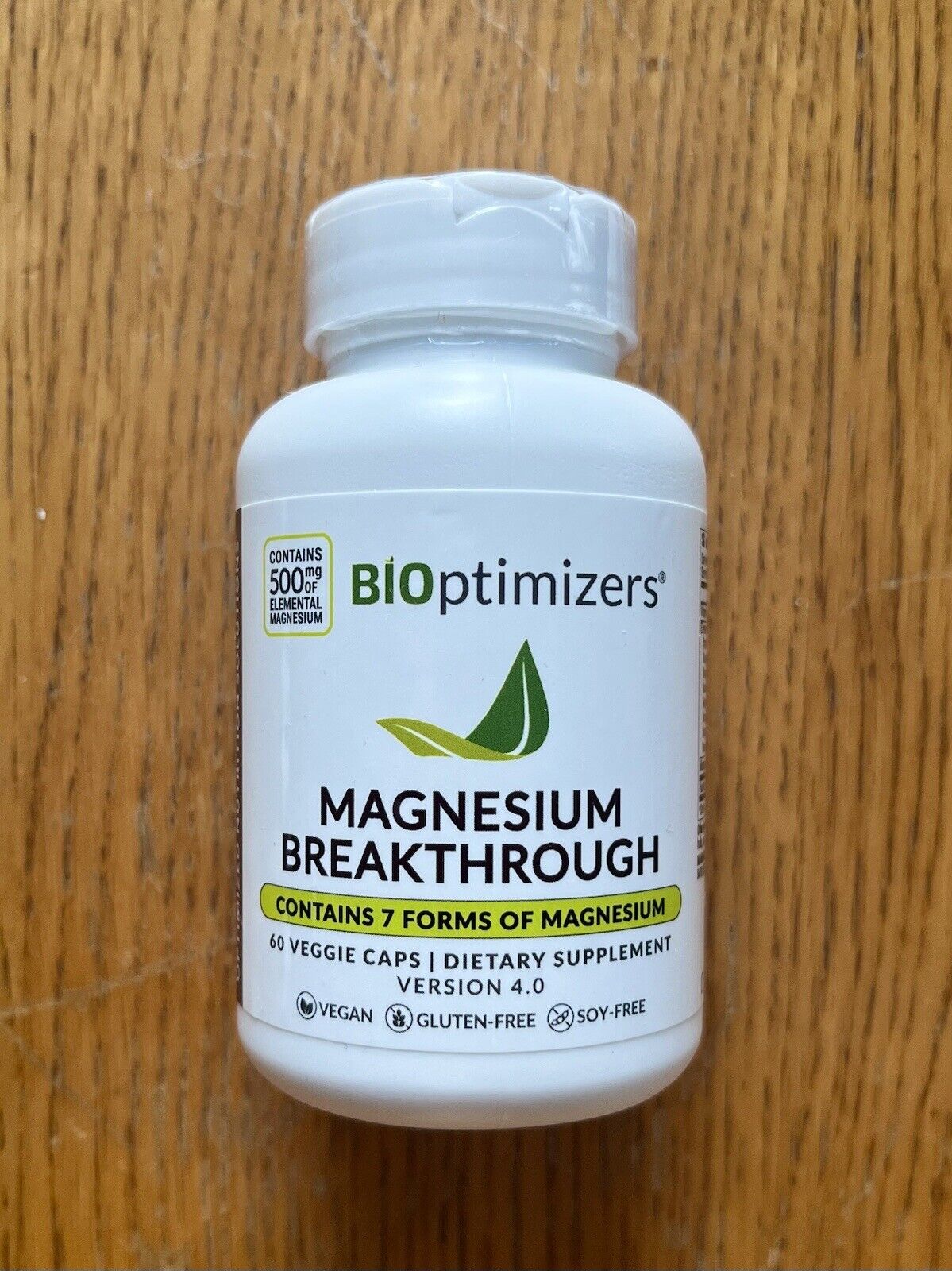 Bioptimizers Magnesium Breakthrough all 7 essential forms 60 caps Free Shipping